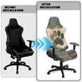 thumbnail image 5 of Jiueut Boho Mandala Dog Paw Print Gaming Chair Cover with Armrest Cover, Stretchable Protection for Computer Chair Anti-Dust Reclining Gaming Chair Slipcover with Elastic Bottom, 5 of 7
