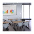thumbnail image 3 of Regency Kobe 48 x 24 in. T-Base Training Seminar Table- Noble Oak, 2 M Stack Chairs- Grey, 3 of 10