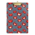 thumbnail image 6 of ALAZA Plastic Clipboard A4 Letter Size Decorative Clipboards for Students Women Men 9" x 12.5" Vintage Cartoon Crabs, 6 of 6