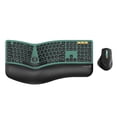 thumbnail image 1 of Combo teclado y ratón ProtoArc EKM01 Plus ergonómico verde, 1 of 9