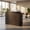 Black, variant on Fnova 47.24" Reception Desk, Cable Grommet Office Front Desk for Small Business Office, Salon Front Desk, Retail Counter & Commercial Space