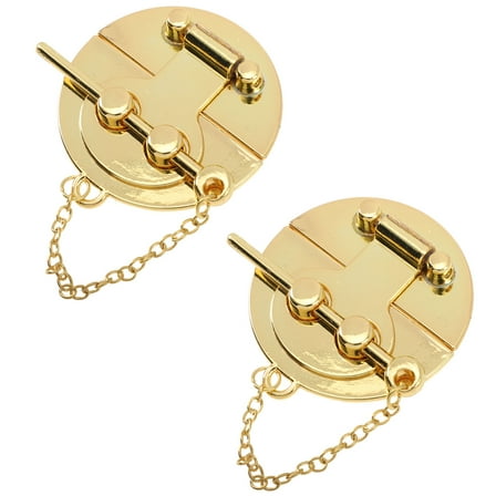 HEALEEP 2Pcs Zinc Alloy Box Latch Lock for Jewelry Boxes and Cabinets 2.2x2in