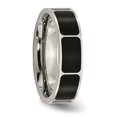 thumbnail image 2 of Titanium Black Enamel Flat 6mm Polished Band, 2 of 9