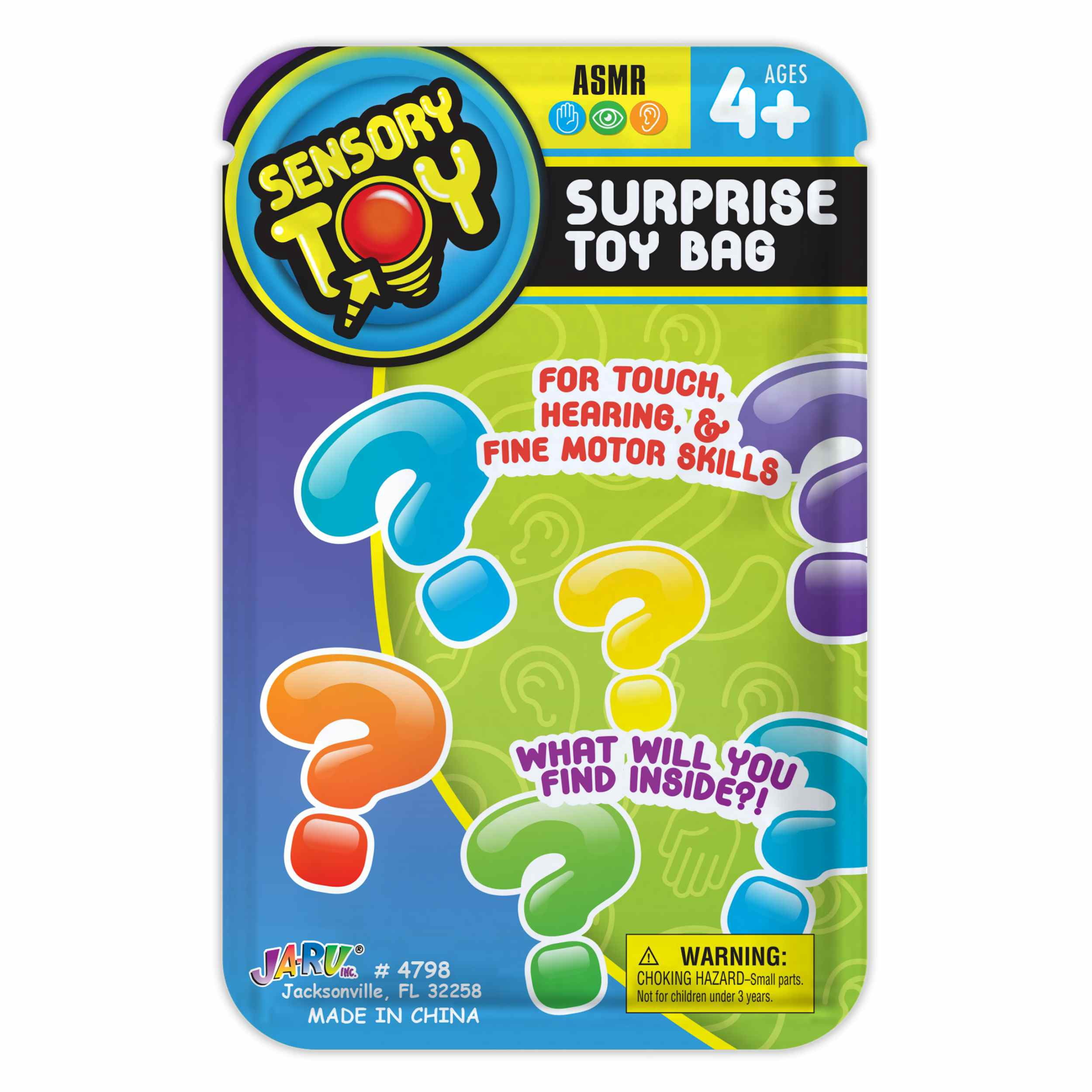 Ja-Ru Sensory Surprise 5 Pack Bucket Novelty Toy, Child, Plastic