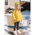 thumbnail image 5 of HILEELANG Toddler Boy Girl (12M-7Y) Winter Puffer Jackets Coats Yellow Dinosaur Hooded Light Weight Padded Outerwear 3-4T, 5 of 8