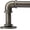 Antique Silver, variant on Industrial Curtain Rods 18 to 144 in,Blackout Curtain Rod,Adjustable Length,1 in Diameter Pipe,with Aluminium Finials (Antique Brass, 18” to 144”)