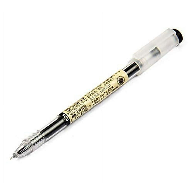 Gel Ink Pen Extra fine point pens Ballpoint pen 0.35mm Black For japanese  Office School Stationery Supply 12 Packs 