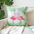 thumbnail image 5 of LR Home Panama Performance Poly Filled Pillow in Pink/Green, 20" x 20", 5 of 11
