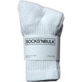 thumbnail image 6 of 180 Pairs Case of Kids Sports Crew Socks, Wholesale Bulk Pack Sock for boys and girls, by WSD (White, 6-8), 6 of 6
