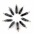 thumbnail image 3 of K-KED 30pcs Wholesale Snowflake Stone Pendants Hexagonal Pillar Pendulum Necklaces, 3 of 7