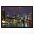 thumbnail image 4 of Design Art Brooklyn Bridge Vue Panoramique  Sur Toile Encadrée, 4 of 5