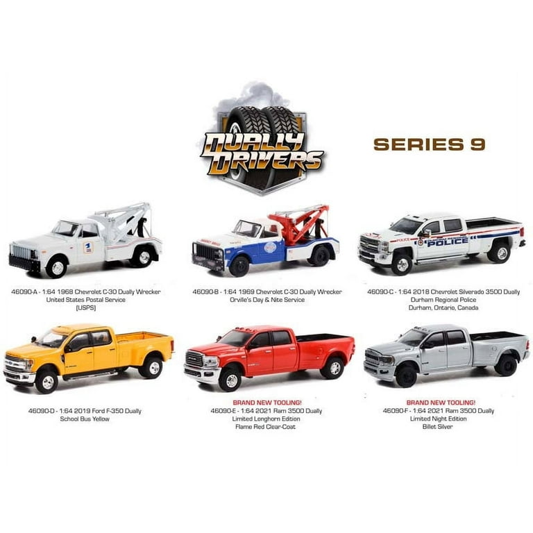 ミニカー Green light Pickup/ Truck Set Greenlight Collectibles Dually Drivers Series 9 - 1969 Chevrolet C