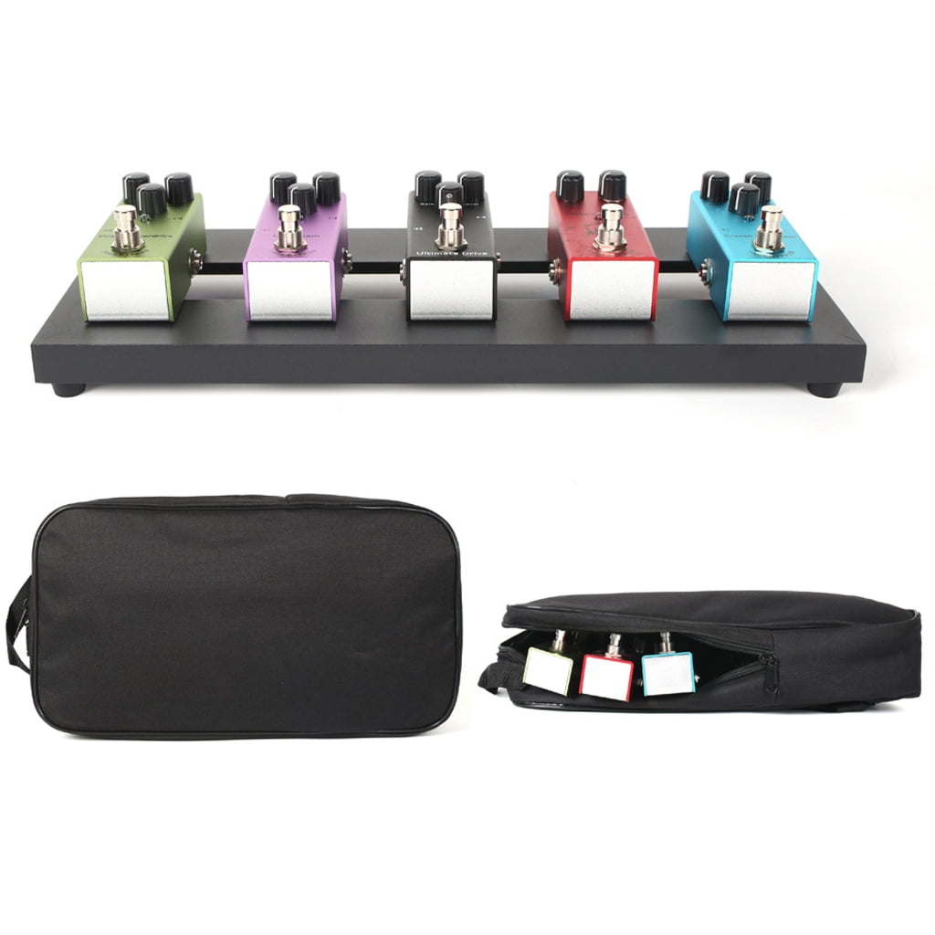 Guitar Pedal Board Aluminum Alloy Pedalboard with Carrying Bag Guitar Accessory