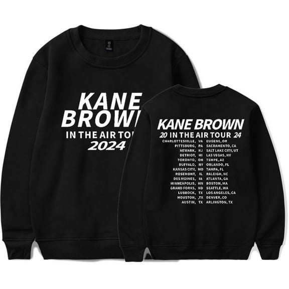 Kane Brown In The Air Tour 2024 Sweatshirt Hip Hop Crewneck Unique Longsleeve Top