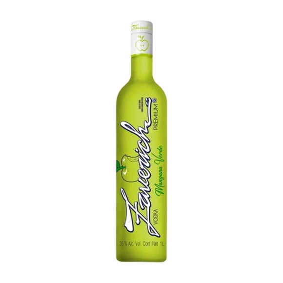 Pack de 2 Licor de Vodka Zaverich Manzana Verde 1 L