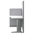thumbnail image 4 of BBF Office in an Hour Engineered Wood Straight Cubicle Desk in Pure White, 4 of 14