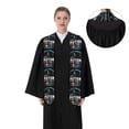 thumbnail image 4 of Zufioo I Love With Autism To The Moon And Back Print Graduation Shawl Ribbon, Graduation Ribbon for Male and Female Graduates-Flattened, 4 of 7