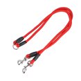 thumbnail image 3 of XYCCA Nylon Pet Double Leash Rope 2 Trigger Hooks Walking for Medium Small Dog(red)-0820, 3 of 5