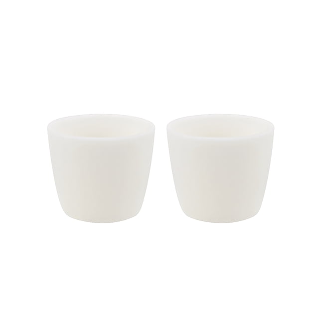 Crisol de Alúmina de Corindón de 5ml para Fundición, Moldeo y Refinado, Paquete de 2