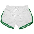 thumbnail image 6 of Sngxgn Men's Casual Shorts Drawstring Summer Beach Stretch Waist Gym Shorts(White,XL), 6 of 6