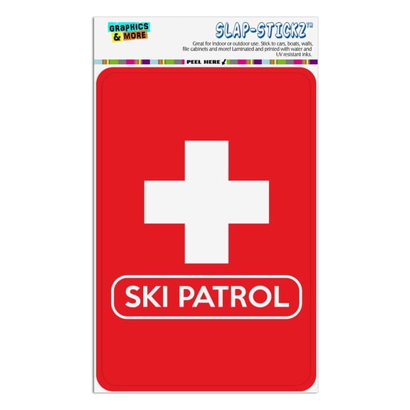 Ski Patrol with Cross Home Business Office Sign