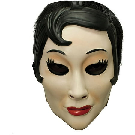 Emo Girl Plastic Mask Adult Halloween Accessory