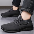 thumbnail image 5 of LTTVQM Bowling Shoes Men Orthopedic Arch Support Mesh Slip-On Walking Shoes Non-Slip Sole Breathable Outdoor Casual Athletic Comfortable Lace-Up Sneakers Gray 48(US-11.5Men), 5 of 5