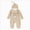 A81-Beige, variant on Baby Girl Romper Newborn Infant Fall Clothes Letter Embroidery Long Sleeve Crew Neck Jumpsuit