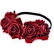 thumbnail image 3 of Diadema de corona de flor de rosa, diadema de pelo de boda para mujer, diadema de pelo de niña para viajes de boda de fiesta, 3 of 5