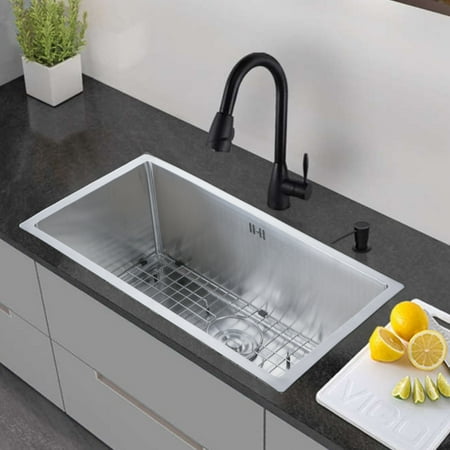 Stainless Steel Kitchen Sink 16 Gauge Undermount Single Bowl 30 X 18 10 Stainless Steel Kitchen Sink 16 Gauge Undermount Single Bowl 30 X 18 10