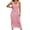 Pink, variant on Womens Dresses Casual,Dresses for Women,Summer Solid Color Sheer Sleeveless Cover Up Dress for Beach Sun Protection Pink