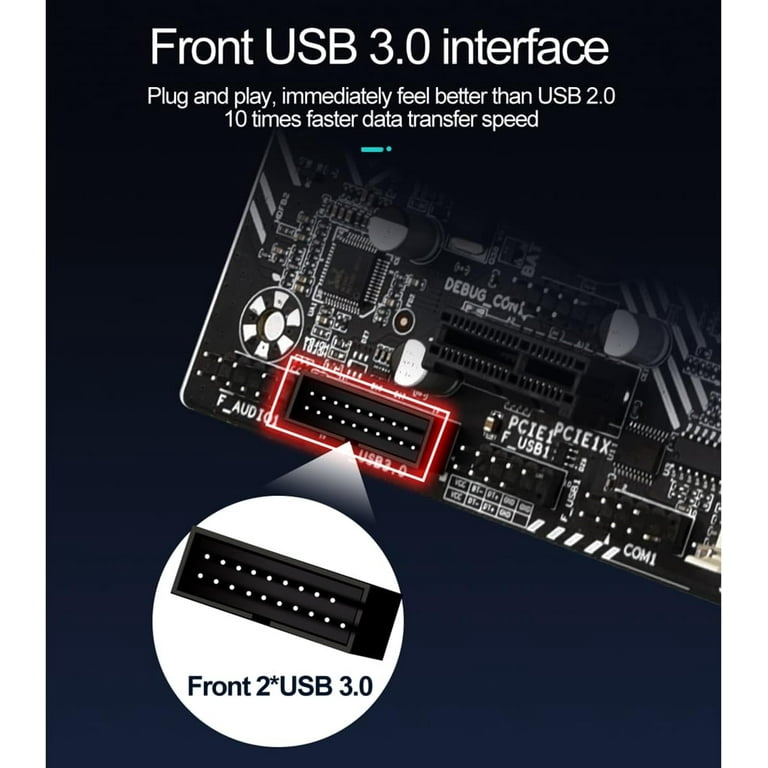 Desktop Computer M ATX Motherboard DDR3 LGA1155 CPU for Intel B75 Mainboard 100M Gigabit Network Card M.2 NVME NGFF Dual Mode SATA3.0 USB3.0 6 Channel Audio Chip Walmart