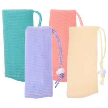 ITSELFER 4Pcs Soap Save Bags Mesh Soap Pouches Bar Soap Bags Soap Foaming Bags for Bathroom