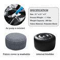 thumbnail image 3 of Kozyard Portable Durable Inflatable Stool Ottoman with Air Pump for Travel, Camping, Patio Foot Rest, 3 of 3