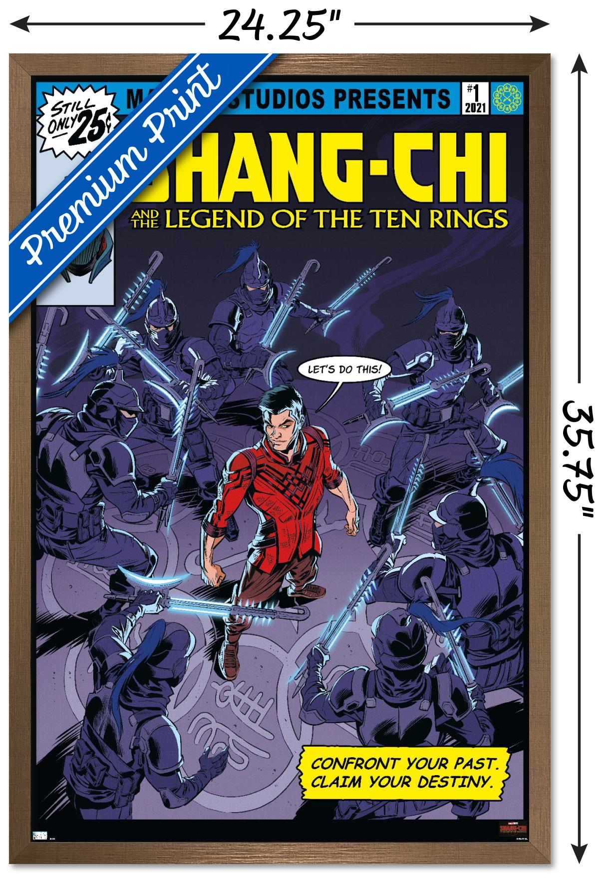 Marvel Shang-Chi and the Legend of the Ten Rings - Let's Do This Wall Poster, 22.375" x 34", Framed