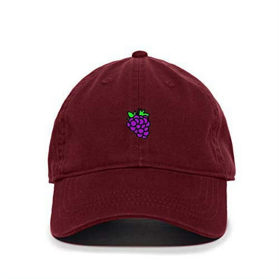 Tech Design Grape Baseball Cap Embroidered Cotton Adjustable Dad Hat