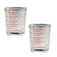 thumbnail image 2 of Vasos medidores de café expreso con báscula, taza medidora de líquidos, vasos de café de línea roja para cafetería, fiesta, cocina, hogar, 2 piezas Macarena Tazas medidoras, 2 of 8
