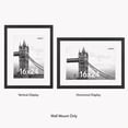 thumbnail image 3 of FungYuan 16x24 Black Picture Frames Set of 3, Matted to 12x18 Wall Poster Frames for Photos, Prints, Artwork and Gallery Wall Décor, 3 of 8
