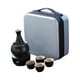 thumbnail image 5 of Juego de tazas de Sake de cerámica con calentador, decantador de vino, botella de Sake, artículos para beber antiguos, portavelas de regalo, juego de negro, 5 of 9