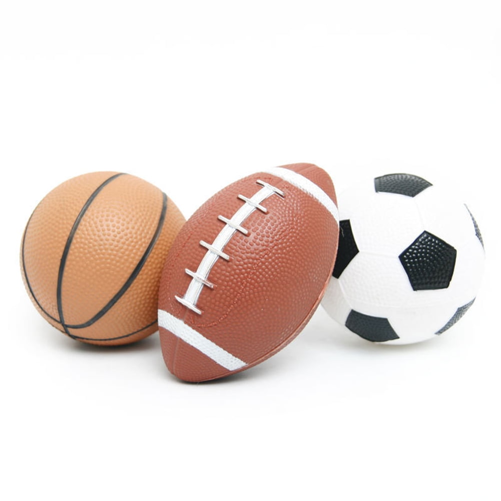 Kids Size 1# American Football Ball Mini Rugby Sport Inflatable Soft PVC Rubber 