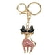 thumbnail image 2 of Llavero Con Diamantes De Imitación Con Forma De Gato, Mochila Ostentosa, Llavero, Billetera, Dije Para Mujeres Y Niñas Con Cristales Transparentes, aleación De Zinc, 2 of 7