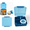 Blue, variant on PoppiKids, Bento Lunch Box for Kids Meals, with Thermos Soup Food Jar - Blue
