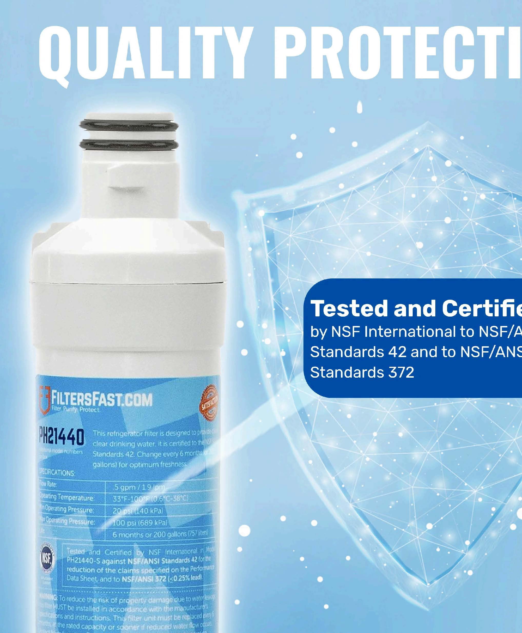 Filters Fast PH21440 Compatible Replacement for LG LT1000P Refrigerator Water Filter