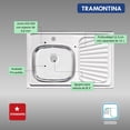 thumbnail image 3 of Fregadero con Cubeta Izquierda de Empotrar Tramontina Standard 80x52x12.5 cm, 3 of 3