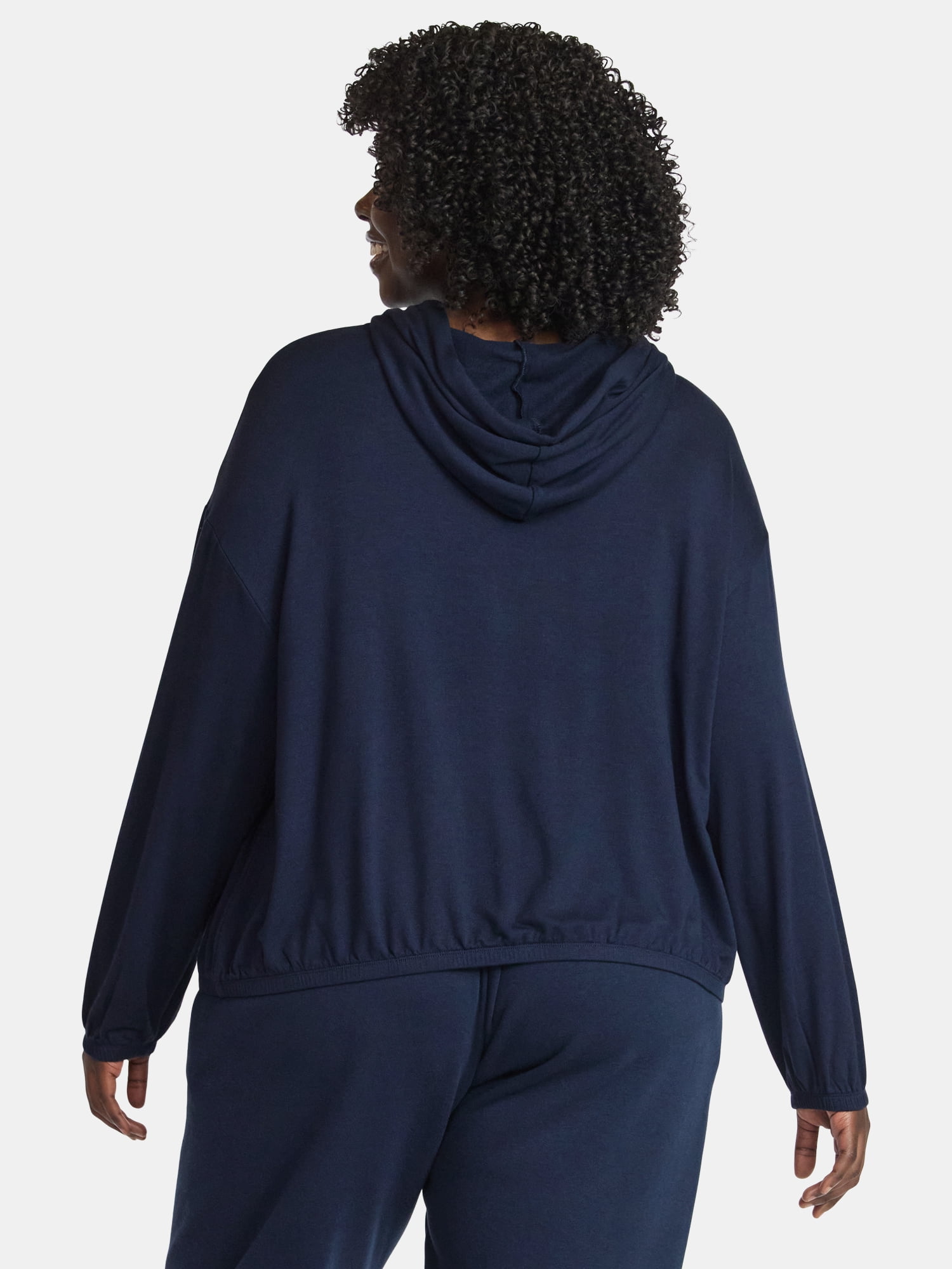 Terra & Sky Women's Plus Luxe Fleece Hoodie, Sizes 0X-5X
