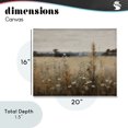 thumbnail image 4 of Stupell Industries Traditional Country Wildflowers in Misty Meadow Canvas Art, 20 x 16, by Creative Studio, 4 of 8