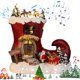 thumbnail image 1 of Resin Boot House Christmas Music Caja LED Light Up Decoraciones Navideñas, 1 of 9