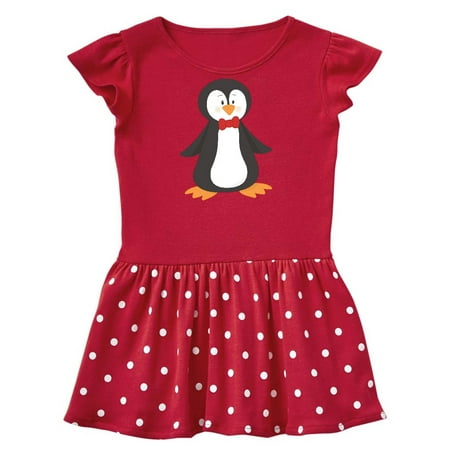 

Inktastic Cute Penguin Penguin With Red Bow Tie Gift Baby Girl Dress