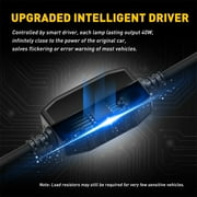 AUXITO H11 LED Headlight Bulb, 120W 24000lm Per Set,700% Brighter, 6500K Cool White,High Low Beam H8 H9 H11 Headlight Bulb, Pack of 2