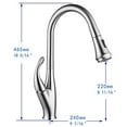 thumbnail image 6 of Vanity Art Pull Down Single Handle Kitchen Faucet, 6 of 6
